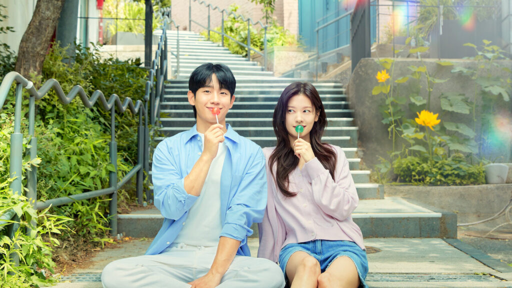 Imagem do K-Drama "O Amor Mora Ao Lado", lançado pela Netflix.