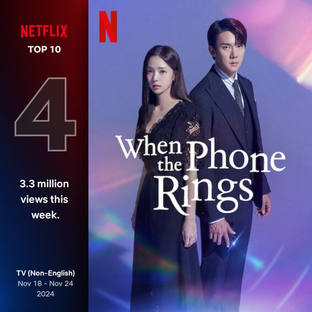 Quando o Telefone Toca é um dos doramas no Top 10 da Netflix.