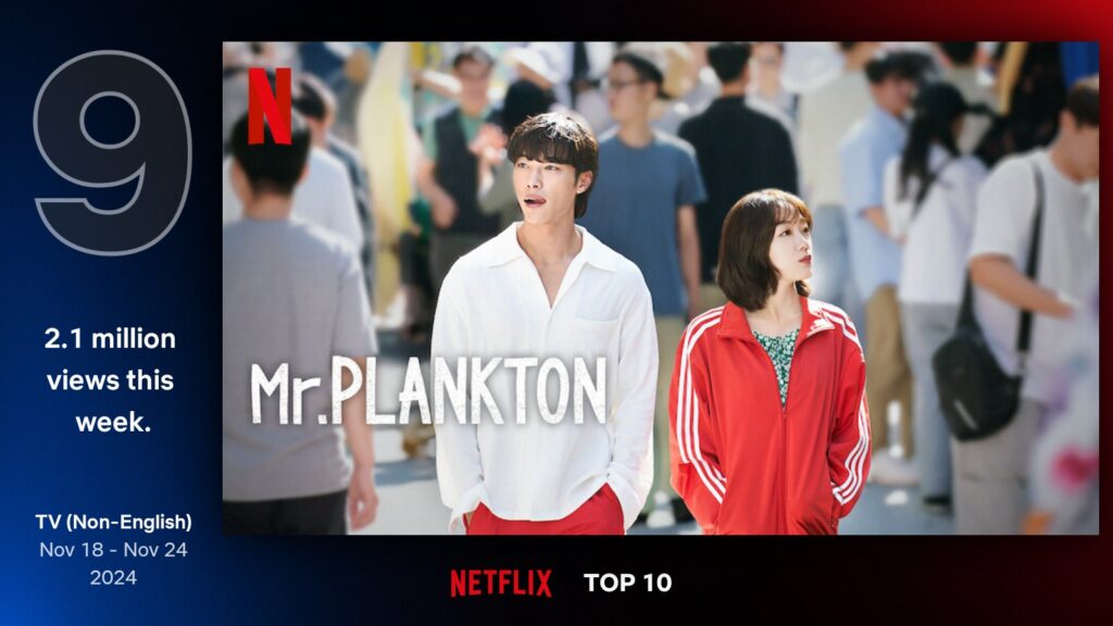 Mr. Plankton é um dos doramas no Top 10 da Netflix.